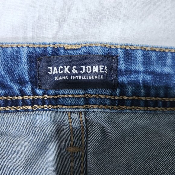 Jack and Jones Jeans Men's 36 x 32 Slim Fit Tim Designer Denim Mid Rise - Picture 10 of 12